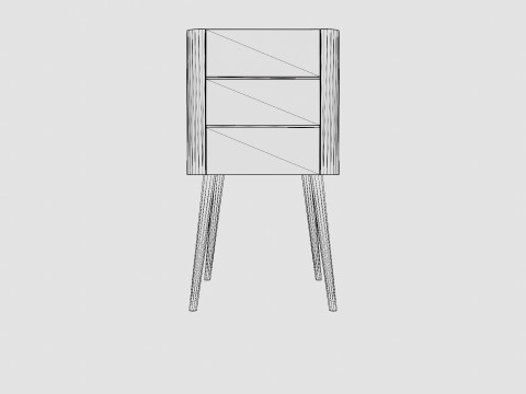 Troll Mini Crib Retro White Modelo 3D