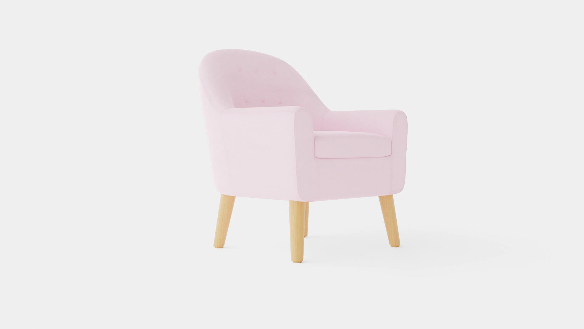 Kids Concept Armchair 3D Model .c4d .max .obj .3ds .fbx .stl .blend