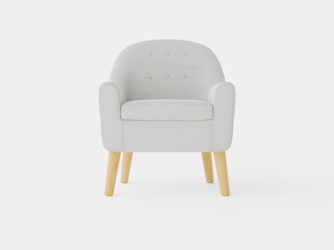 Kids Concept Armchair Grey 3D-Modell