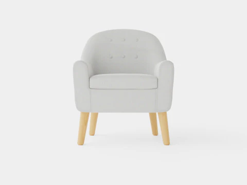 Kids Concept Armchair Grey 3D Model