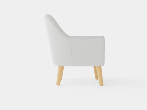 Kids Concept Armchair Grey 3D Model
