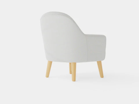 Kids Concept Armchair Grey 3D Model