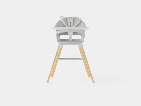 Stokke Clikk Highchair Cloud Grey 3D Model