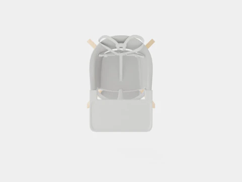 Stokke Clikk Highchair Cloud Grey 3D Model