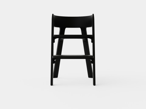 Stokke Steps Complete Chair Black Seat Modèle 3D
