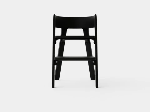 Stokke Steps Complete Chair Black Seat 3D Model