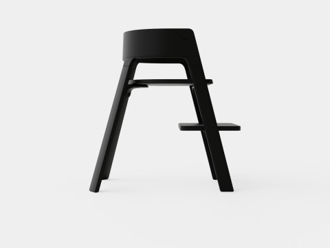 Stokke Steps Complete Chair Black Seat Modèle 3D
