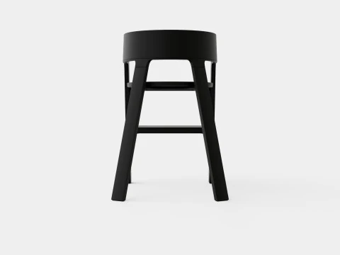 Stokke Steps Complete Chair Black Seat 3D Model