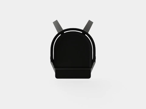 Stokke Steps Complete Chair Black Seat 3D Model