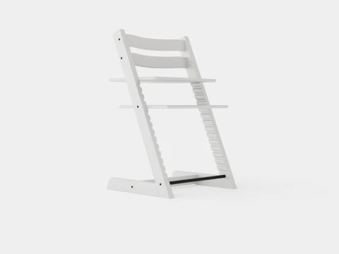 Kursi Stokke Tripp Trapp Putih Model 3D