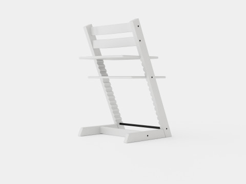 Stokke Tripp Trapp Chair White 3Dモデル