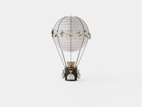Air Balloon Lamp Beige 3D मॉडल