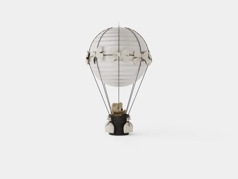 Air Balloon Lamp Beige 3D Model