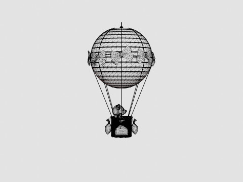 Air Balloon Lamp Beige 3Dモデル