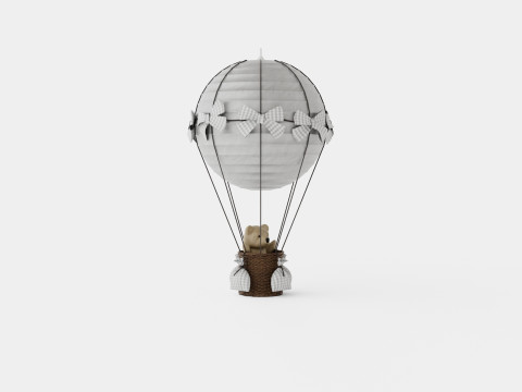 Air Balloon Lamp Grey 3Dモデル