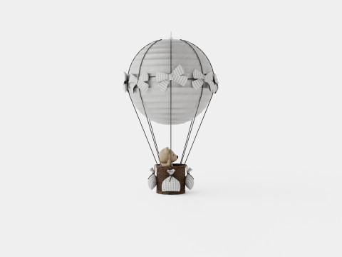 Air Balloon Lamp Grey 3Dモデル
