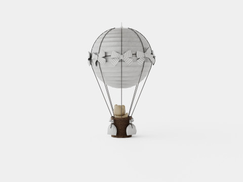 Air Balloon Lamp Grey 3Dモデル