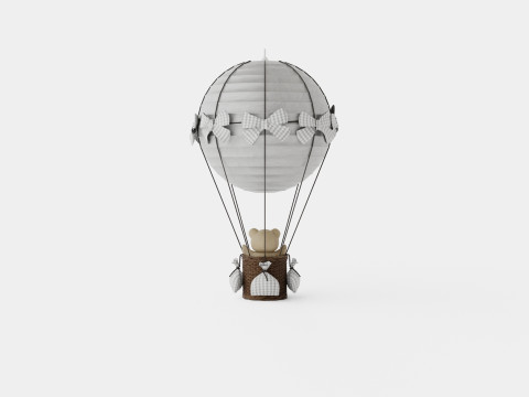 Air Balloon Lamp Grey 3Dモデル