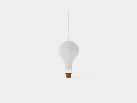 CamCam Lamp Air Balloon Grey Wave 3D Model