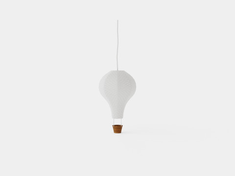 CamCam Lamp Air Balloon Grey Wave Model 3D