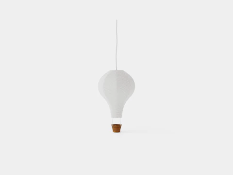 CamCam Lamp Air Balloon Grey Wave 3D Model