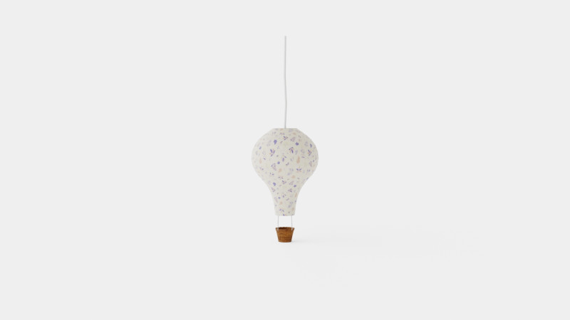 CamCam Lamp Air Balloon Pressed Leaves Rose 3Dモデル .c4d .max .obj .3ds .fbx .stl .blend 