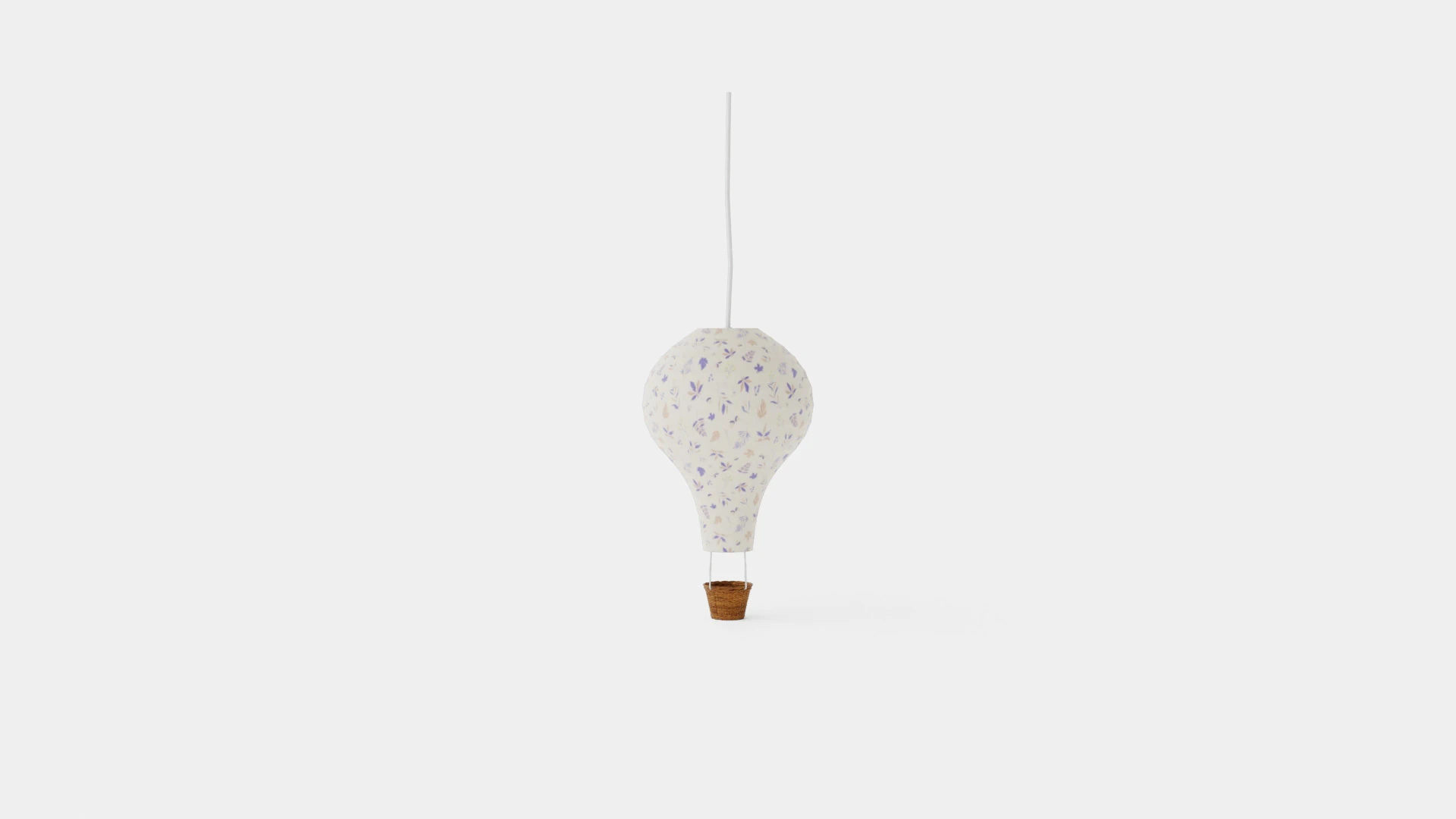 CamCam Lamp Air Balloon Pressed Leaves Rose 3D Model .c4d .max .obj .3ds .fbx .stl .blend 