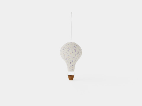 CamCam Lamp Air Balloon Pressed Leaves Rose 3Dモデル