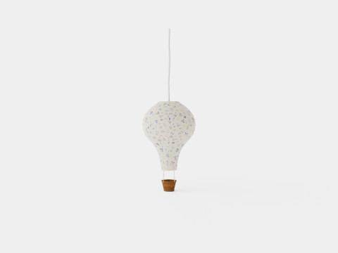 CamCam Lamp Air Balloon Pressed Leaves Rose 3Dモデル