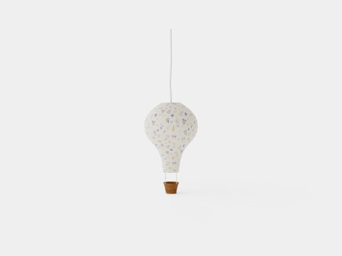 CamCam Lamp Air Balloon Pressed Leaves Rose 3Dモデル