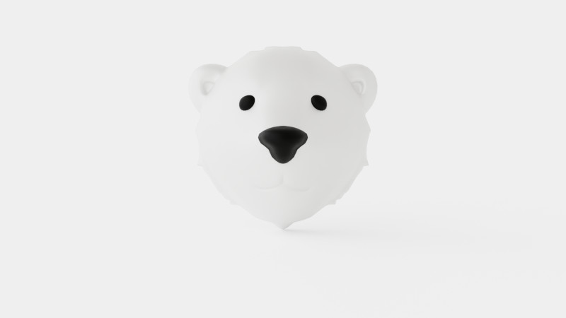 Flow Nightlight Bear 3D Model .c4d .max .obj .3ds .fbx .stl .blend