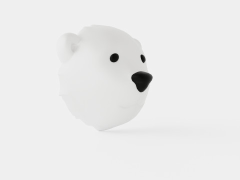 Flow Nightlight Bear 3D Model