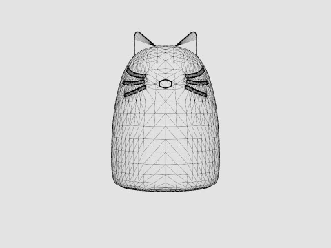 Liewood Winston Nightlight Cat 3D Model