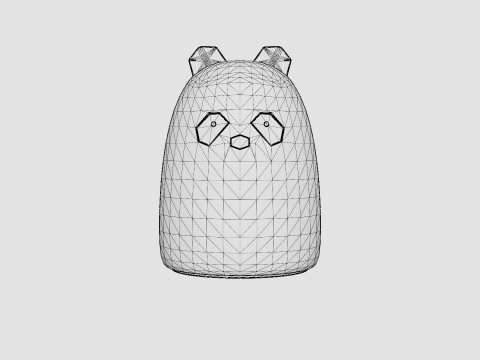 Liewood Winston Nightlight Panda Modello 3D