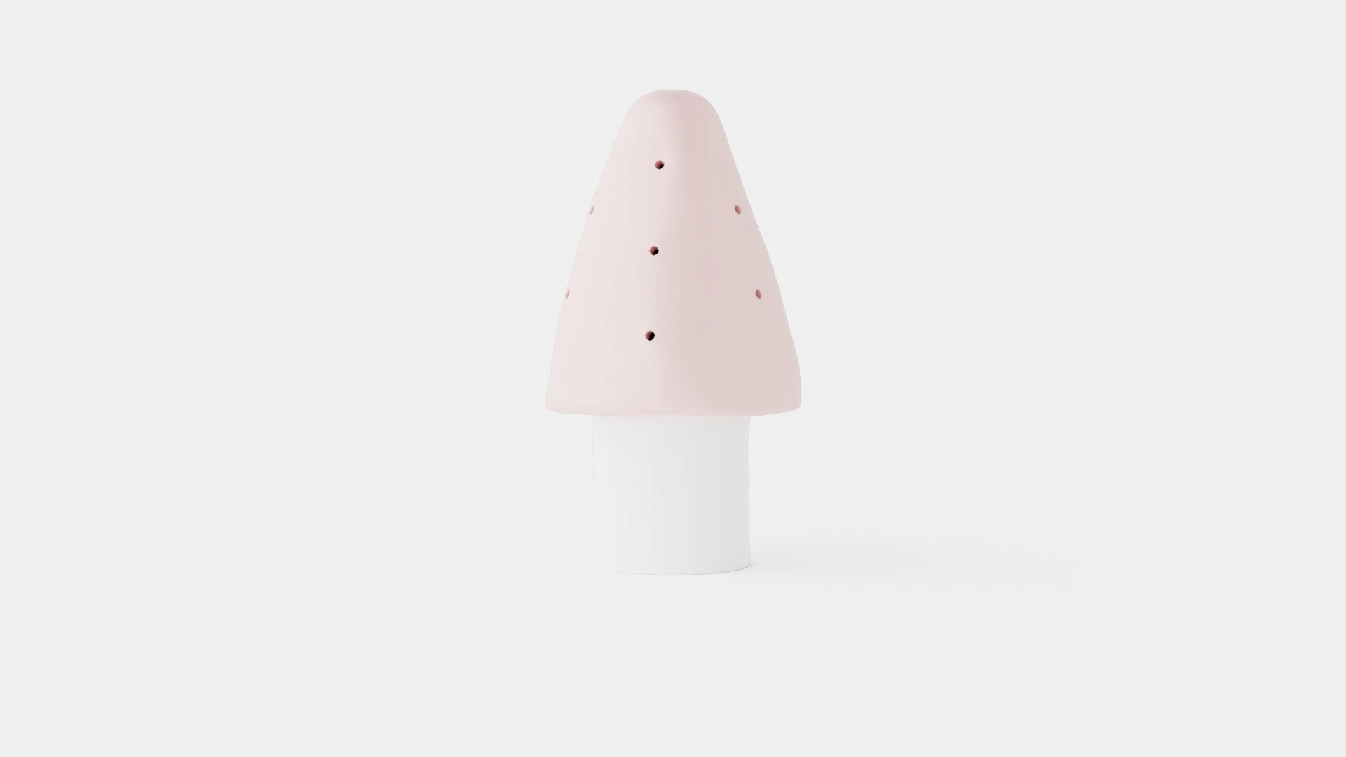 Mushroom Lamp Pink 3D Model .c4d .max .obj .3ds .fbx .stl .blend 