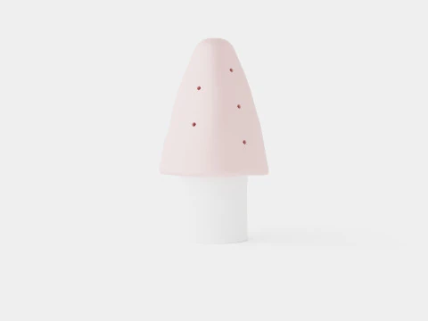 Mushroom Lamp Pink 3D Model