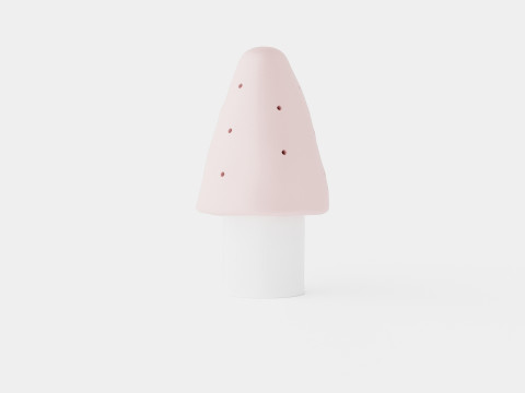 Mushroom Lamp Pink Modelo 3D