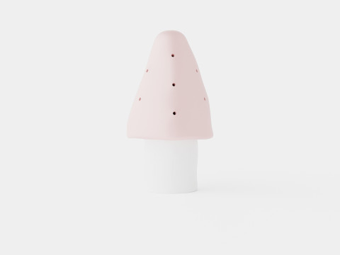 Mushroom Lamp Pink Modelo 3D