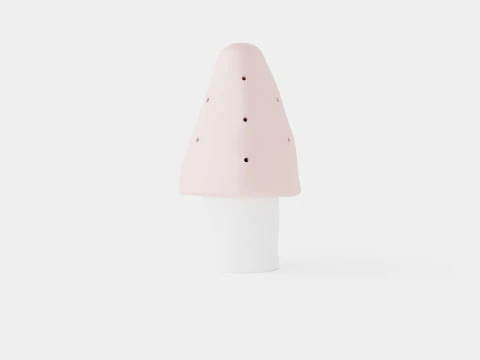 Mushroom Lamp Pink 3D Model