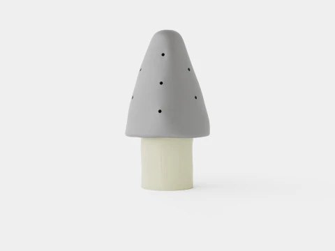 キノコランプ シルバー 3Dモデル