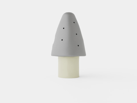 Mushroom Lamp Silver 3D Model