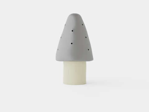 Mushroom Lamp Silver 3D Model
