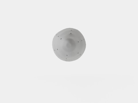 Mushroom Lamp Silver 3D Model