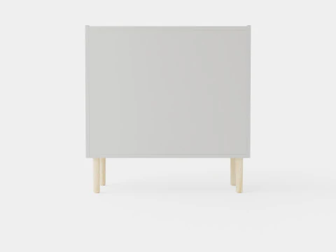 Done By Deer Bookshelf Gray 3D Model