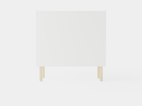 Done By Deer Bookshelf White Modello 3D