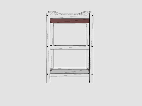 Pekids Shoe Rack Ida 3D Model