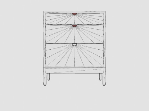 Stokke Home Chest Hazy Grey Model 3D