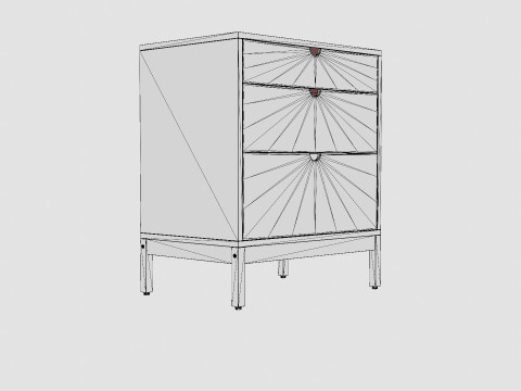 Stokke Home Chest Hazy Grey Model 3D