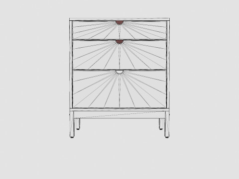 Stokke Home Chest White Model 3D