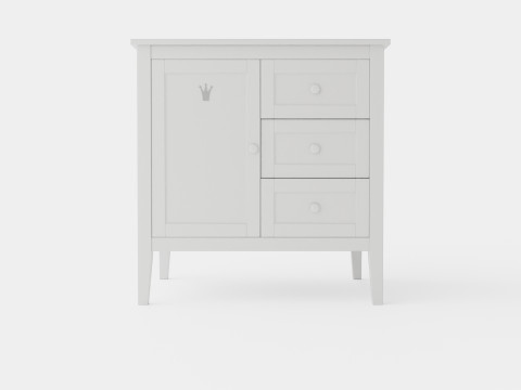 Troll Shoe Cabinet Royal White 3D Model